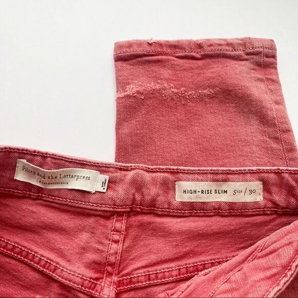 Anthropologie Pilcro High Rise Slim Jean Distressed - Picture 4 of 6